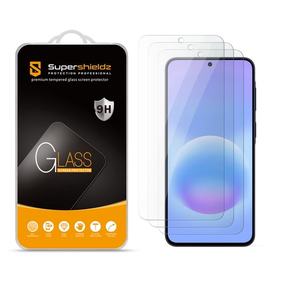 Supershieldz Designed for Samsung Galaxy A57 5G Tempered Glass Screen Protector, Anti Scratch, Bubble Free (3 Pack)