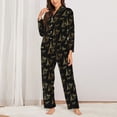 thumbnail image 2 of Naloa Eiffel Tower Pajamas for Women Set, Womens Pajama Sets, Lounge Sets for Women, 2pjs for Women-XX-Large, 2 of 7