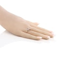 thumbnail image 3 of Gem Stone King 925 Sterling Silver and 10K Rose Gold Peach Morganite Women's Engagement Ring (1.88 Cttw Cushion, Available in Size 5, 6, 7, 8, 9), 3 of 6