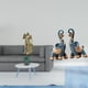 thumbnail image 2 of Figura decorativa de escritorio, estatua de caballero, escultura de , adorno animal, artesanía de resina, ideal para el hogar, la oficina, el, 2 of 8