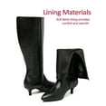 thumbnail image 4 of Women's Extra Wide Calf Knee High Boots Stiletto Heeled True Wide Width Plus Size Knee-High Boot Comfort Pointed Toe Tall Long Boots for Women., 4 of 7