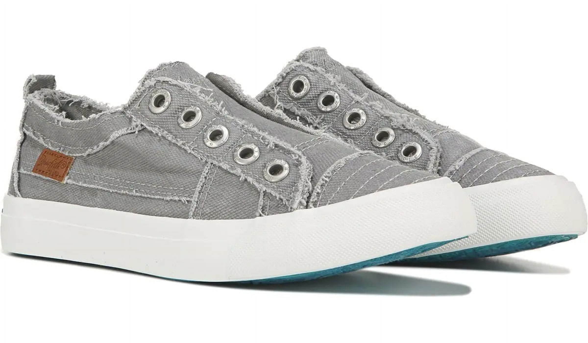 Blowfish Women s Play Malibu Fashion Sneakers Sweet Grey Smoked 16oz Canvas 9M Walmart