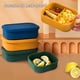 thumbnail image 3 of Caja de almuerzo de silicona Bento cajas con tapa a prueba de fugas Contenedores para adultos Feliz Sencillez, 3 of 5