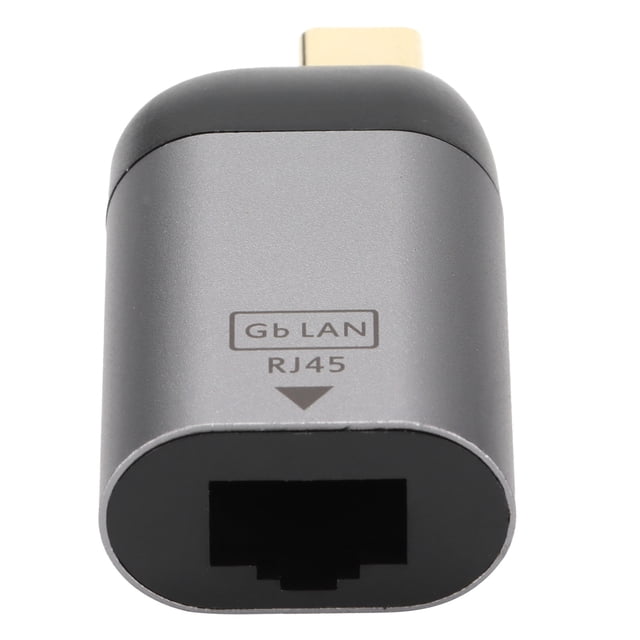 Wired Ethernet Adapter, No Driver Fast Heat Dissipation Light Portable Support Hot Plug RJ45 Ethernet Adapter for Tablets for Computers USB C to RJ45 Adapter