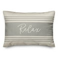 thumbnail image 2 of Creative Products Relax Linen Gray 14 x 20 Indoor / Outdoor Pillow, 2 of 3
