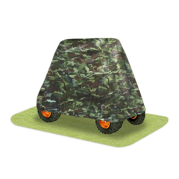 PYLE PCVUTV13 - Armor Shield 4 x 4 UTV Utility Vehicle Storage Protective Indoor/Outdoor Cover, Fits Vehicles up to 110'' Long, Camo Color (Fits Vehicles without Cabin/Rollbar/Roof)