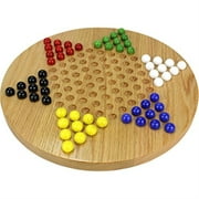 Oak Chinese Checkers - Made in USA