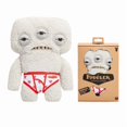 thumbnail image 3 of Creative Gifts Ugly Cute Toys,Funny Ugly Monster, Plush,Collectible , Toy(Worried Star Monster (Grey), 3 of 5