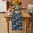 thumbnail image 3 of Table Runner - 36 Inch Long, Tropical Palm Trees Kitchen Dining Table Runner Dresser Scarves, Desert Camels Houses Aloe Vera Black Farmhouse Decor for Coffee Tables Wedding Party Banquet, 3 of 8