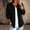 Black women fall shacket a1, variant on Women Fall Long Sleeve Collared Button Down Solid Shacket Casual Shirt With Chest Pocket, Gray XL