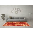 thumbnail image 3 of Ahgly Company Indoor Rectangle Abstract Orange Modern Area Rugs, 6' x 9', 3 of 4