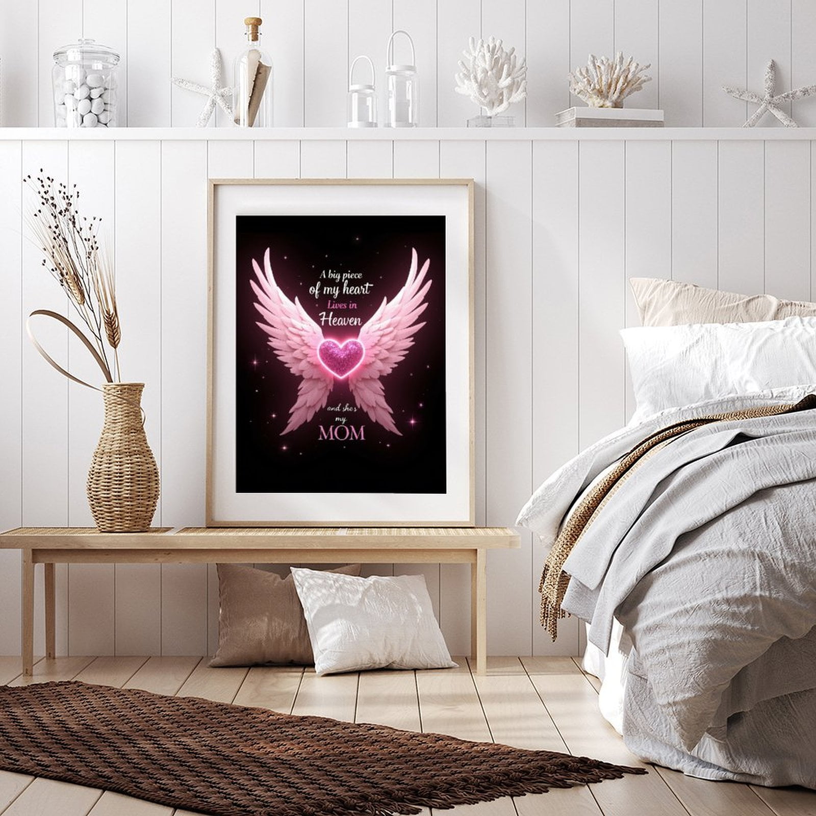 Diamond Art Kits for Adults - 5d Angel Wings Heart Tribute Decor Diamond Painting for Adults, Diamond Art for Adults Beginners, Diamond Painting Kits for Adults for Home Wall Decor