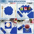 thumbnail image 3 of 140 Pcs Cocktail Napkins Royal Blue Napkins Disposable Blue Beverage Dessert Napkin for Birthday, Baby Shower, Wedding, 5 x 5 Inch, 3 of 7