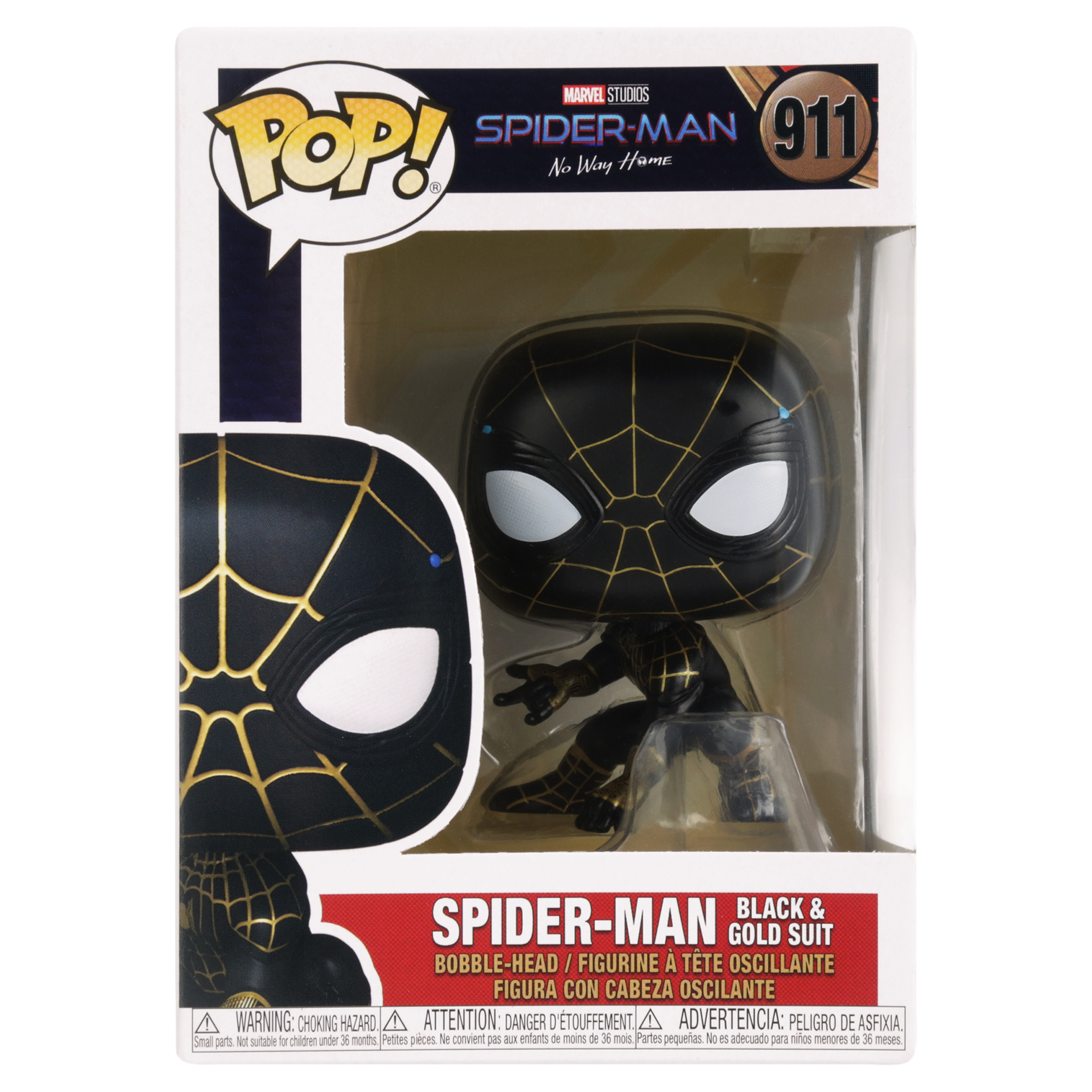 Funko POP! Marvel: Spider-Man: No Way Home - Spider-Man (Black & Gold ...