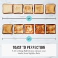 thumbnail image 3 of Martha Stewart 2 Slice Long Slot Toaster, Extra Wide, 10 Settings, Honeydew Green, 3 of 12