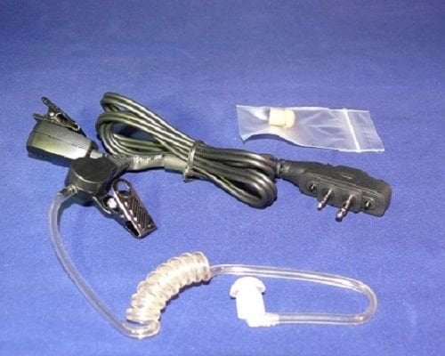 Acoustic tube Ear PTT Mic for COBRA ICOM MAXON Radio
