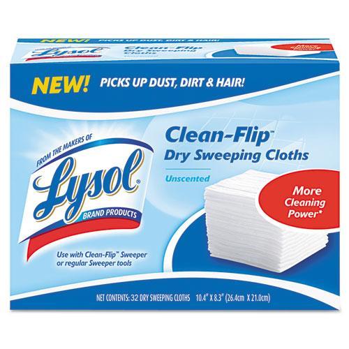 Lysol CleanFlip Dry Sweeping Cloths, 32 Count