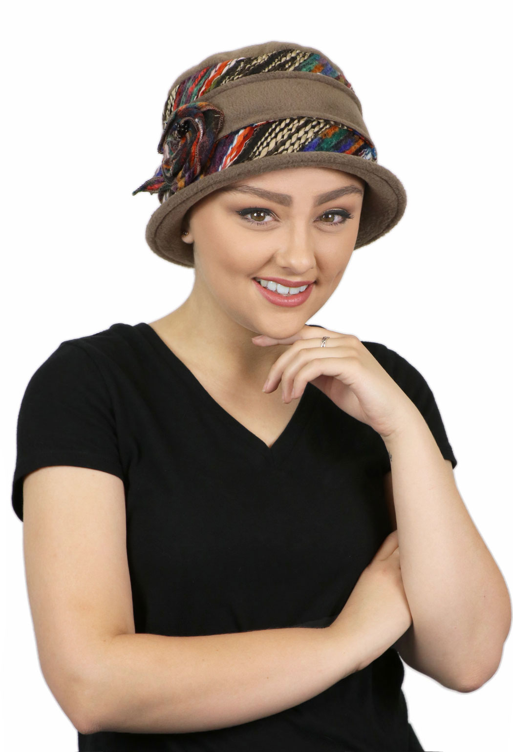 Hat Fleece Cloche Cancer Headwear Chemo 