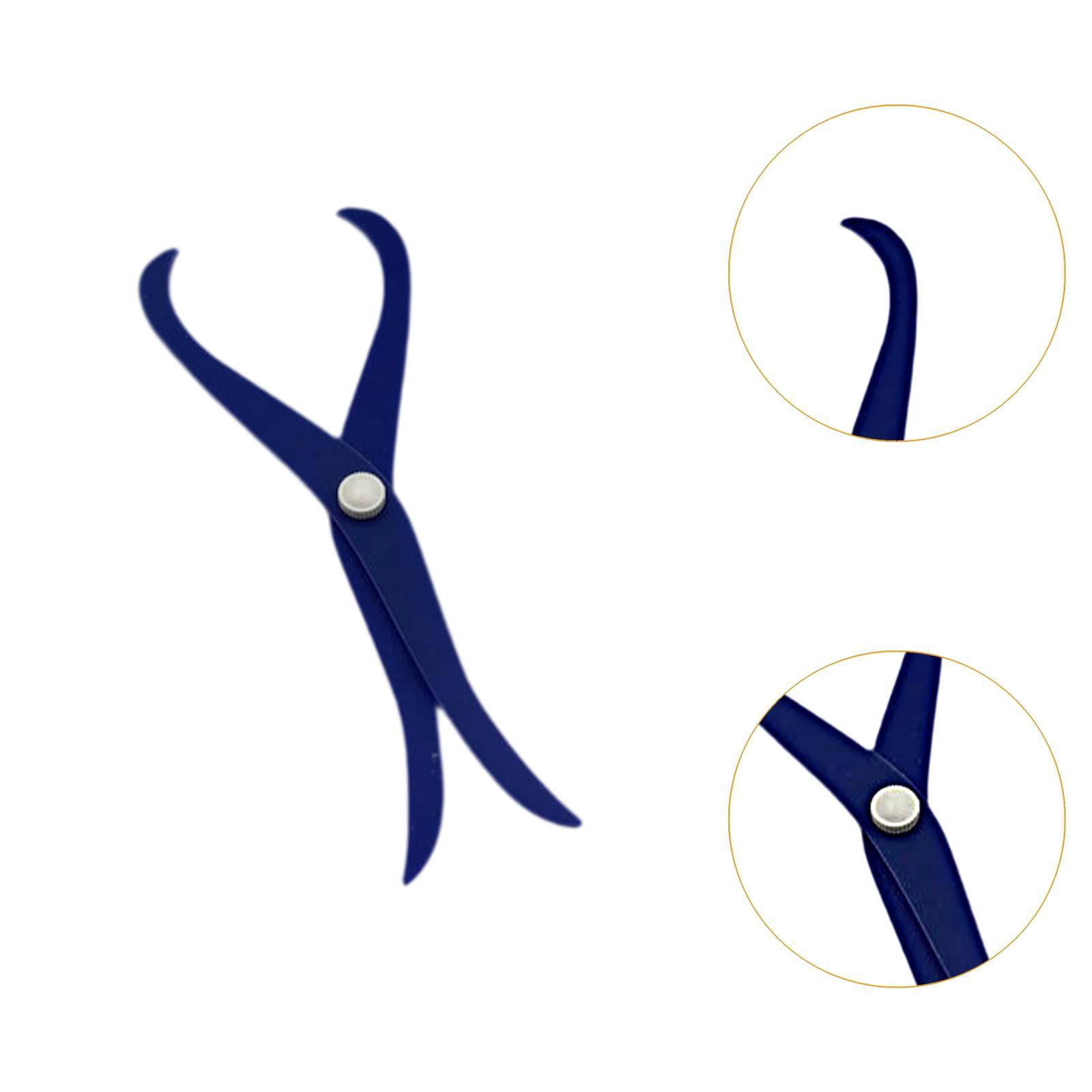Milageto 3x Bent Leg Caliper,Clay Sculpture Tool,7.8" Lightweight Portable Art Supplies,Clay Measuring Pottery Tool for Modeling,Trimming