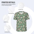 thumbnail image 5 of Fotbe Mushrooms Gnome Baseball Jersey Shirt for Men and Women, Casual Short Sleeves Button Down T-Shirt-XX-Large, 5 of 9