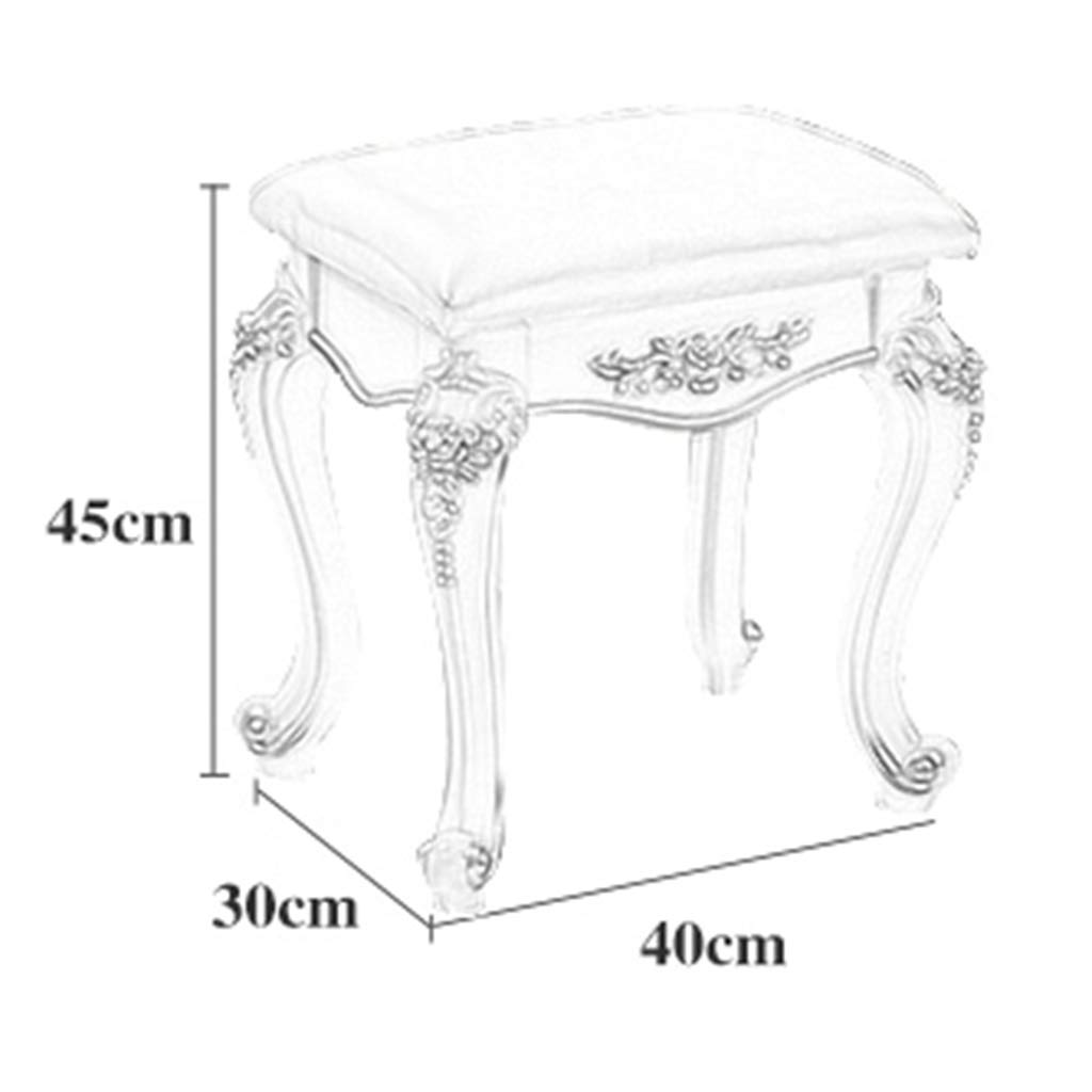 Tabouret De Coiffeuse Avec Rangement Caché - Velours Doux - Dossier Pliable En Repose-pieds - Pieds Réglables 360° - Pour Chambre, Bureau, Maquillage - Gris