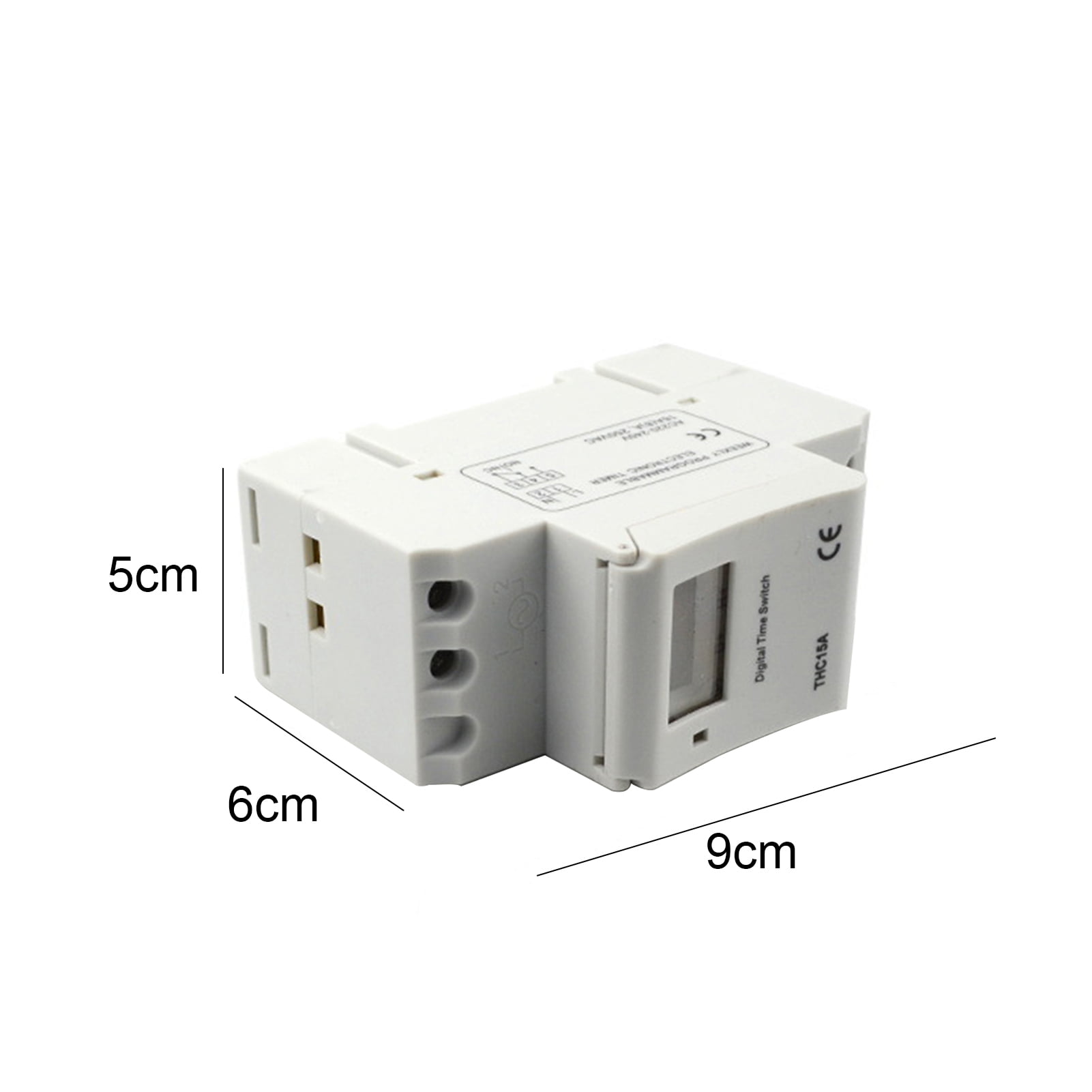 THC15A 12 VOLT DIN RAIL MOUNTED DIGITAL TIMER TIMESWITCH 7 DAY 24 HOUR HEATING 