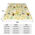 thumbnail image 3 of Cauagu Animal Tree Pattern Flannel Bed Blankets,Fleece Blanket Comfortable Air Conditioning Blanket for Sofa Bed Travel Couch & Living Room -60"x50", 3 of 8