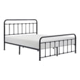 thumbnail image 1 of Lexicon Fawn Queen Metal Platform Bed in Black, 1 of 6