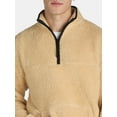 thumbnail image 4 of No Boundaries Men's & Big Men's Faux Shearling High Pile Fleece Quarter Zip Pullover, Sizes XS-5XL, 4 of 8