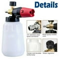 thumbnail image 3 of PVUEL 1/4" Car Pressure Snow Foam Washer Gun Washer Soap Lance Cannon Spray Jet Bottle Black, 3 of 10