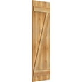 thumbnail image 2 of 16 1/8"W x 50"H TimberCraft Three 5 3/8" Boards Joined Board-n-Batten Shutters w/Z-Bar, Rough Sawn Western Red Cedar (Per Pair), 2 of 13