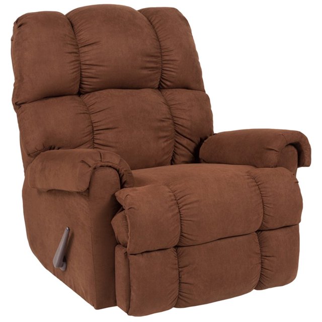 Flash Furniture Riverstone Fauteuil à Bascule Inclinable en Sierra Chocolat