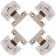 thumbnail image 1 of SHOWERORO 4Ud Bisagras De Vidrio Doradas Para Puerta De Ducha Sin Marco Inoxidable Moderno Y Duradero, 1 of 3