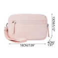 thumbnail image 3 of Quilted Nylon Wristlet Wallet for Women, Minimalist Solid Color Clutch Purse for Daily Use, Compact Wrist Strap Wallet for Cards and Cash, Portable Wallet for Shopping and Travel, 3 of 5