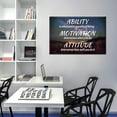 thumbnail image 4 of Ability Motivation Attitude Motivational Classroom Poster Modern Canvas Prints Wall Art Paintings for Bathroom Office Living Room Home Decorations Stretched Pictures Ready to Hang [18''''W X 12''''H], 4 of 5