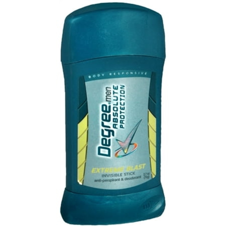 Degree Men Absolute Protection Anti-Perspirant Deodorant Invisible Stick Extreme Blast 2.70 oz