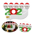 thumbnail image 2 of Adorno navideño familiar para árbol de Navidad 2020, colgante para colgar, decoración navideña, Nochebuena 5 personas, 2 of 9