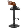 thumbnail image 4 of Maklaine 33" Modern Faux Leather Adjustable Bar Stool in Black, 4 of 10
