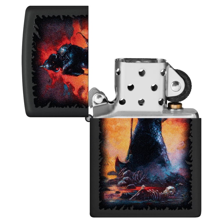 Zippo Frank Frazetta Evil Overlord Black Matte Windproof Pocket