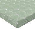 thumbnail image 4 of Art Deco Fitted Sheet, Shell Look Simplistic Pattern with Vintage and Classical Style Motif, Decorative Soft Bedding All-round Elastic Pocket, Twin Size, Pale Green and White, by Ambesonne, 4 of 5