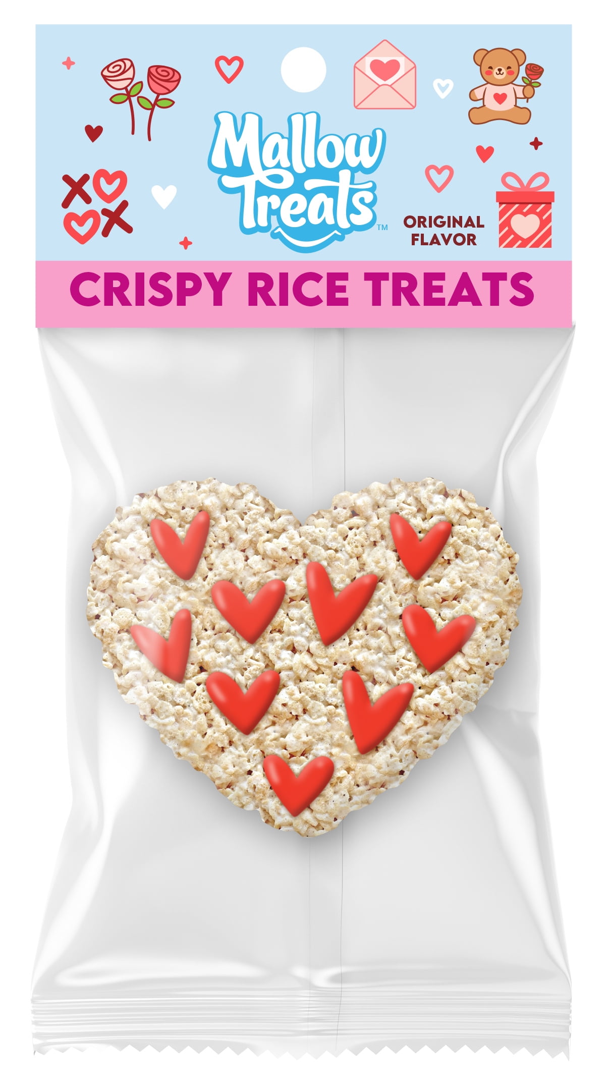 Mallow Treats Valentine Crispy Rice Treat, 0.9 oz.