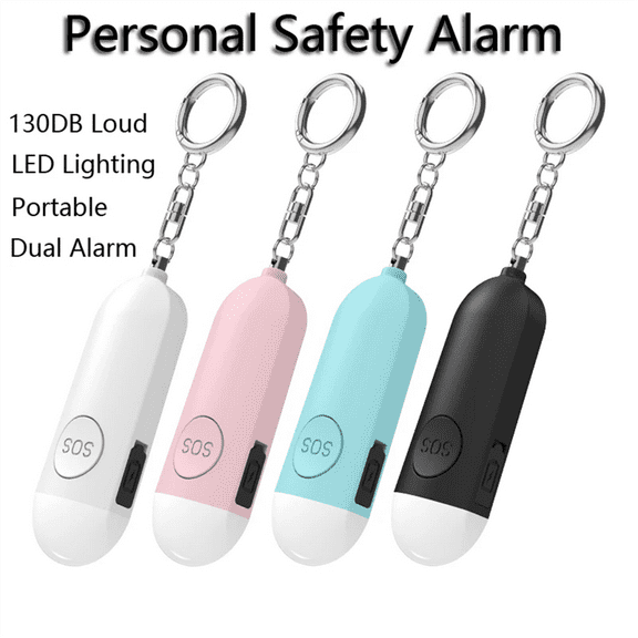 Alarm Anti-Wolf Girl Child Women Security Protect Alert Personal Scream Loud Emergency Alarm Keychain Blue