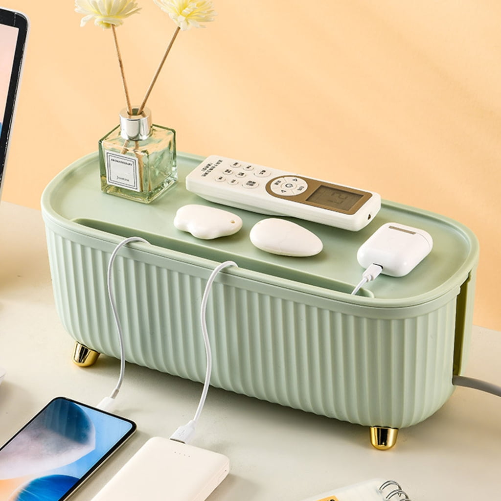 Elegant Cord Management Container Power Strips Cables Storage Solution for Home