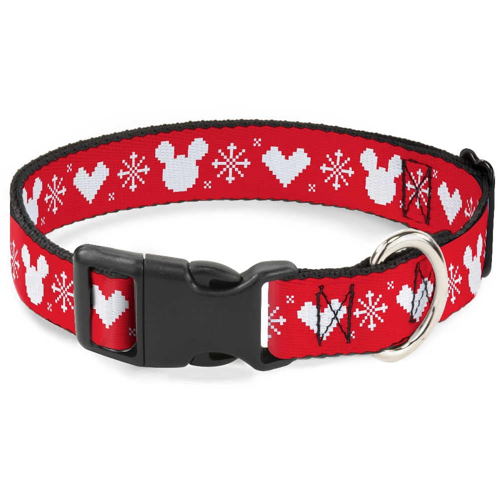 Disney Pet Collar, Dog Collar Plastic Buckle, Disney Holiday Mickey