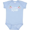 thumbnail image 3 of Inktastic Sister Squad with Pink Flowers Boys or Girls Baby Bodysuit, 3 of 5