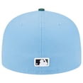 thumbnail image 4 of Men's New Era  Sky Blue/Cilantro Boston Red Sox 2007 World Series 59FIFTY Fitted Hat, 4 of 6