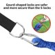 thumbnail image 3 of Nvzi Kit de correas para colgar columpios de árbol, soporta 2200 libras, 10 pies de largo extra largo ajustable con mosquetones de seguridad y bolsa de transporte para neumáticos, columpios y hamacas, 3 of 5