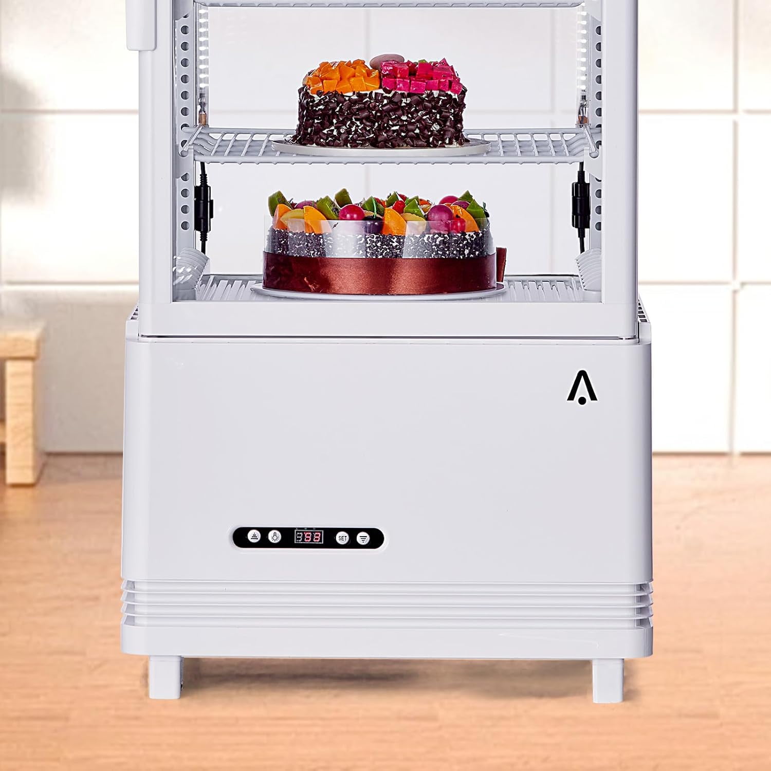 Accreate 2.4 Cu.ft Commercial Display Refrigerator for Home Restaurant Grocery Stores, Glass Door