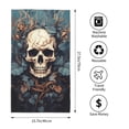 thumbnail image 2 of Balery Vintage Leaf Flower Skull Toalla de Microfibra Premium con Estampado – 27.5x16 pulgadas, Alta Absorción, Suave y Aterciopelada, Secado Rápido, 2 of 6