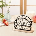 thumbnail image 5 of Table Napkin Rack Modern Metal Napkin Rack Paper Napkin Holder Tissue Dispenser for Kitchen Countertops, Dining Table, Picnic Table, Indoor & Outdoor Use, Chrome Finish, 5 of 6